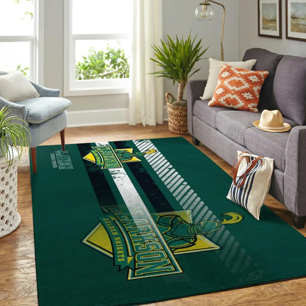 Jackson Golden Knights Rug Team Logo for Home Decor Black and Green