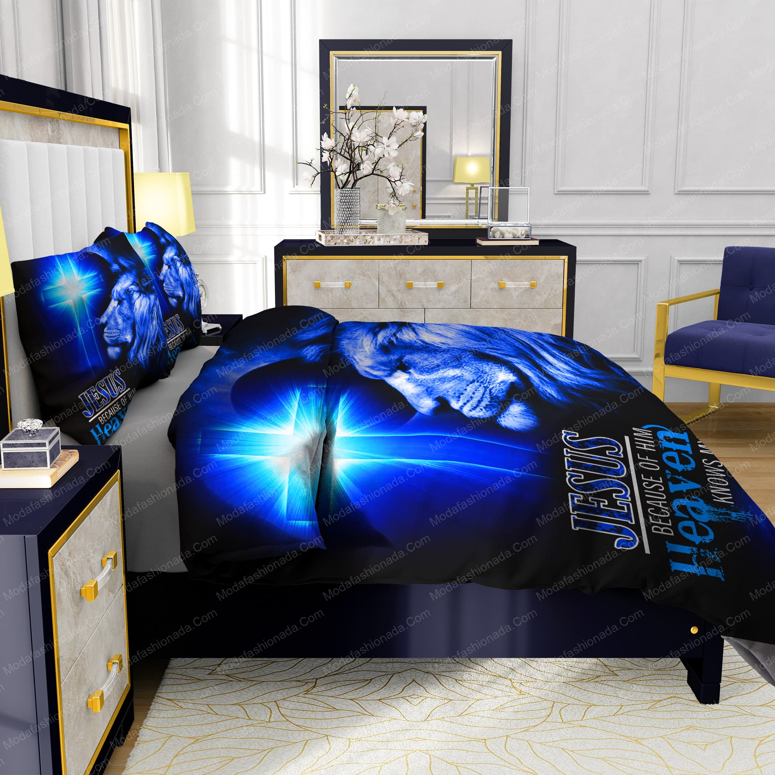 Jesus Because Of Him Heaven Knows My Name Bedding Sets