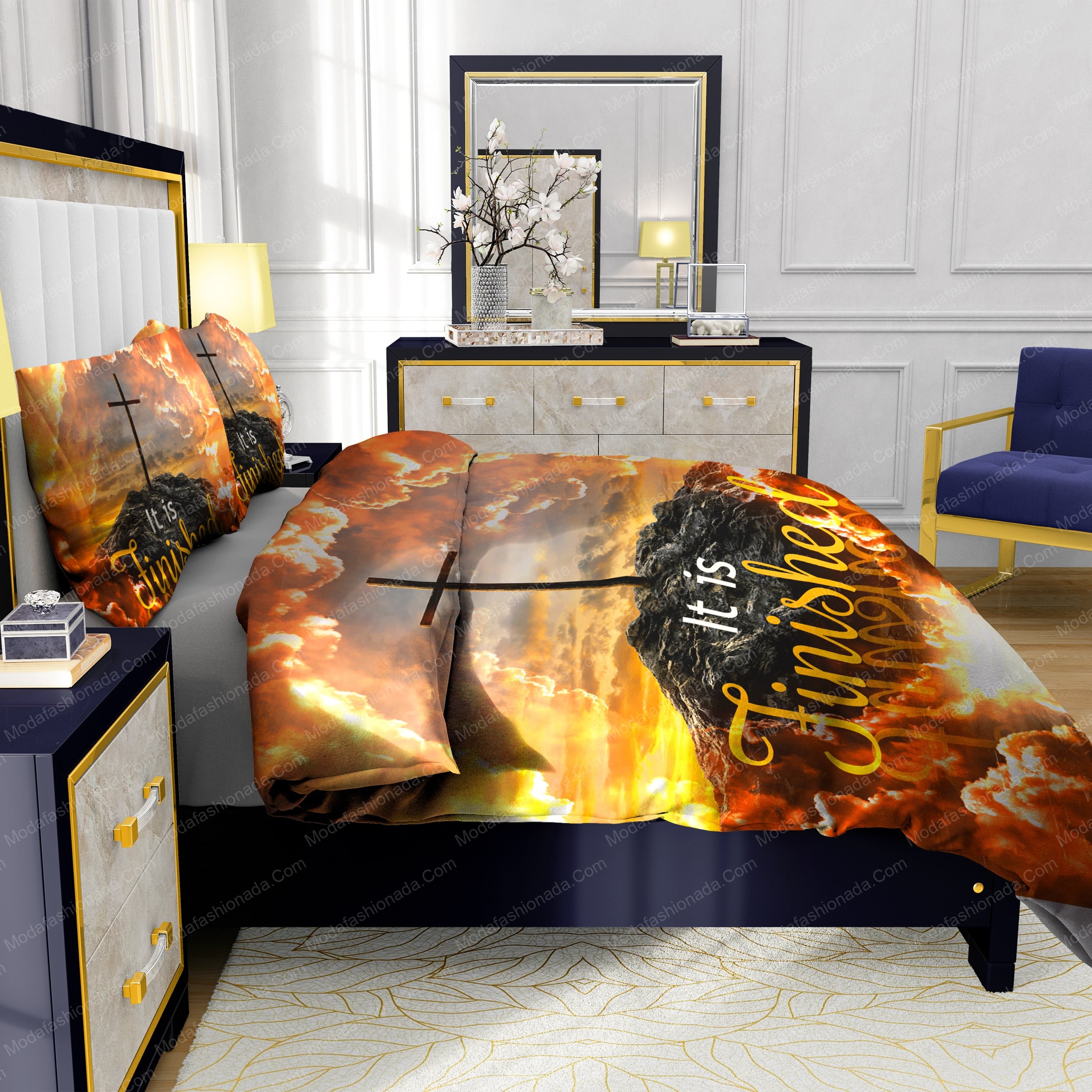 Jesus Cross It Is Finished Bedding Sets