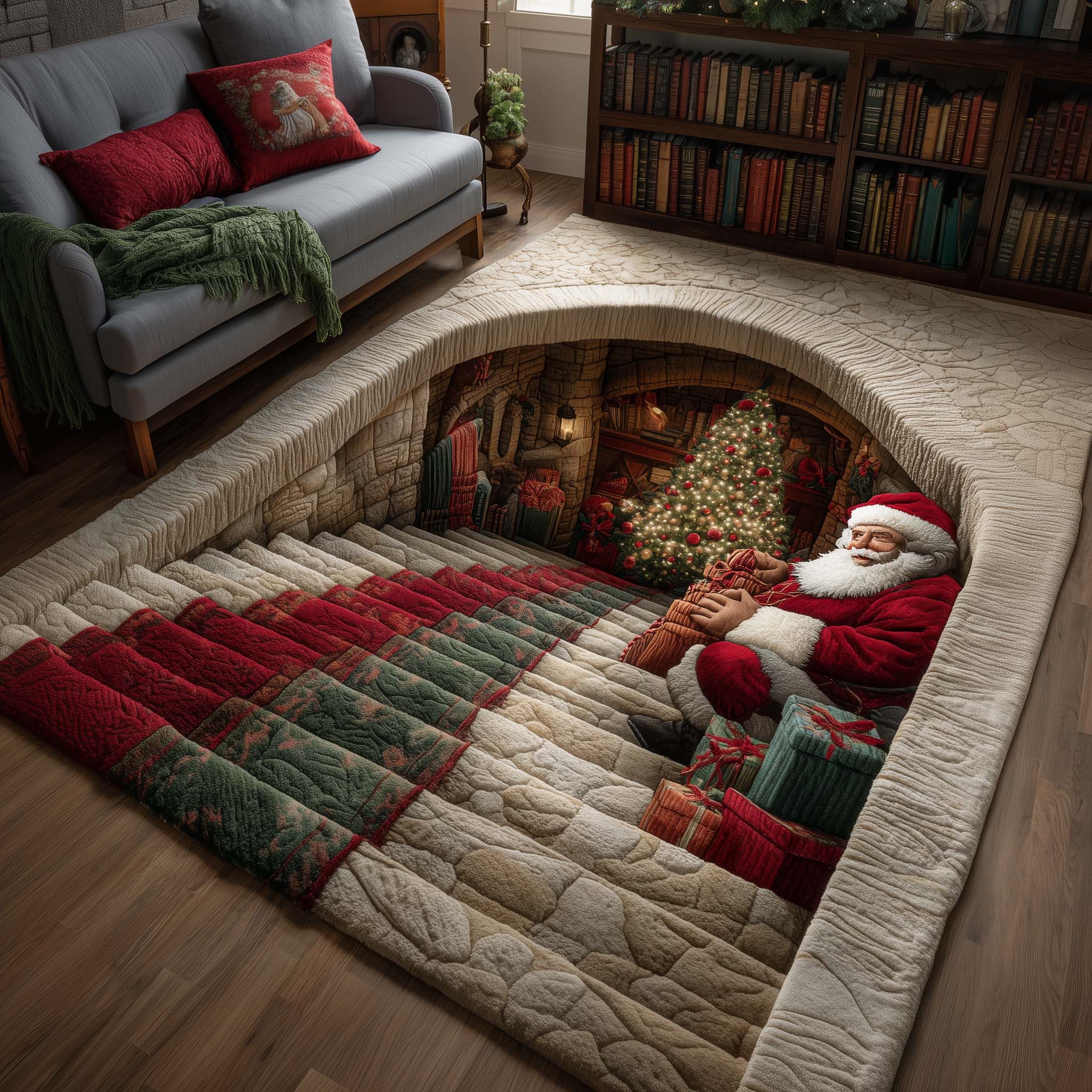 Jolly Workshop Area Rug - Non-Slip Washable 3D Print Rug for Living Room & BedroomTVC2108409