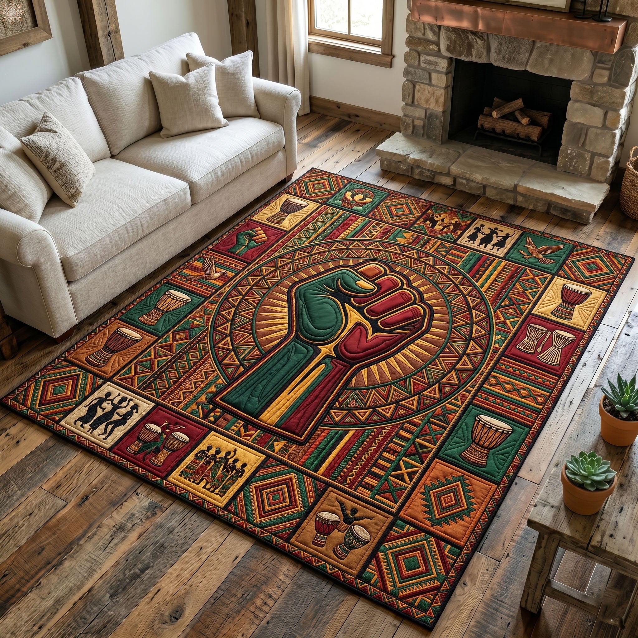Juneteenth Legacy Area Rug - Non-Slip Washable 3D Print Rug for Living Room & BedroomTVC2108409