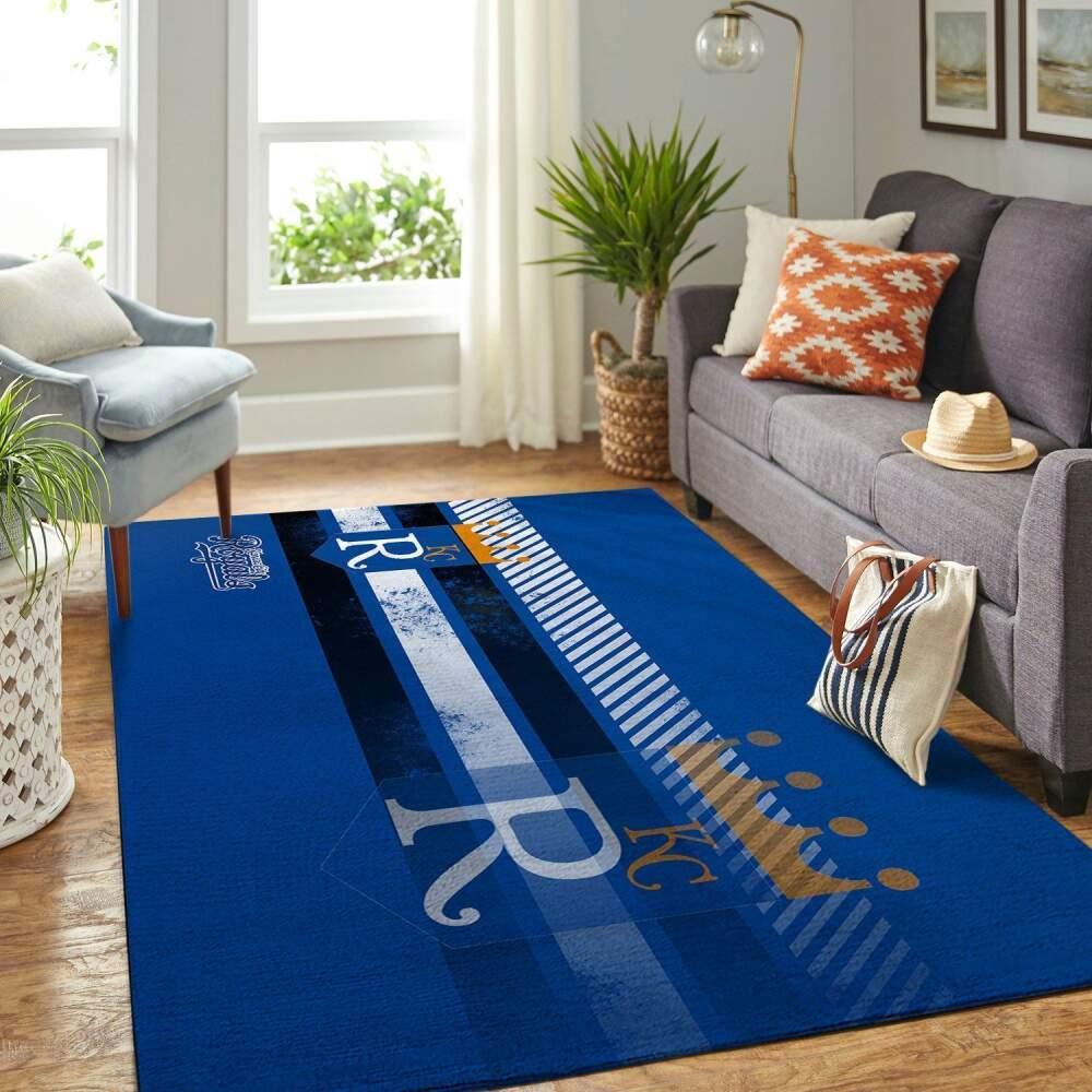 Kansas City Royals Mlb Area Rugs Living Room Carpet Team Logo Home Rug 4