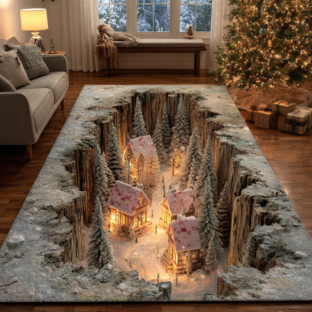 Lantern Forest Area Rug - Non-Slip Washable 3D Print Rug for Living Room & BedroomTVC2108304