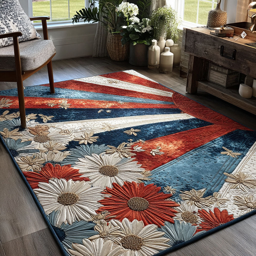 Liberty Celebration Area Rug - Non-Slip Washable 3D Print Rug for Living Room & BedroomTVC2108303