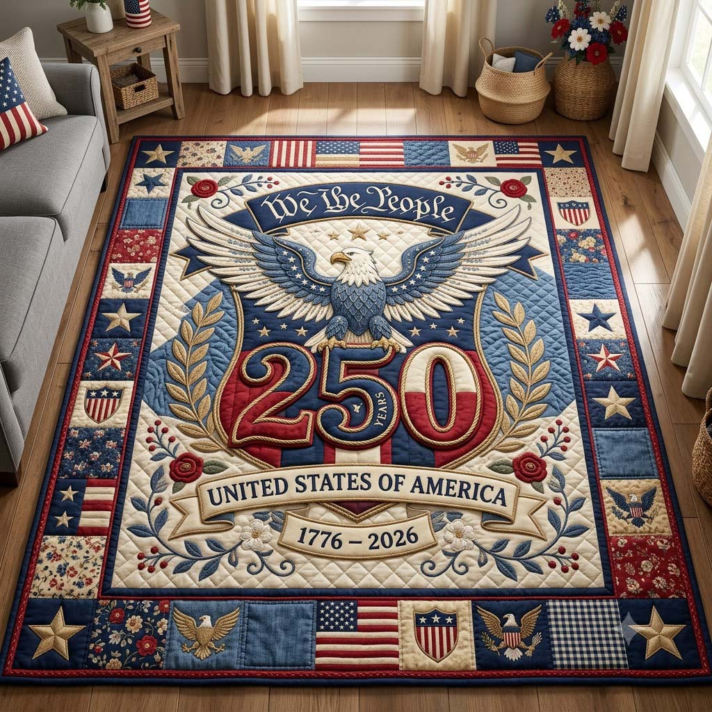 Liberty Eagle Area Rug - Non-Slip Washable 3D Print Rug for Living Room & BedroomTVC2108408