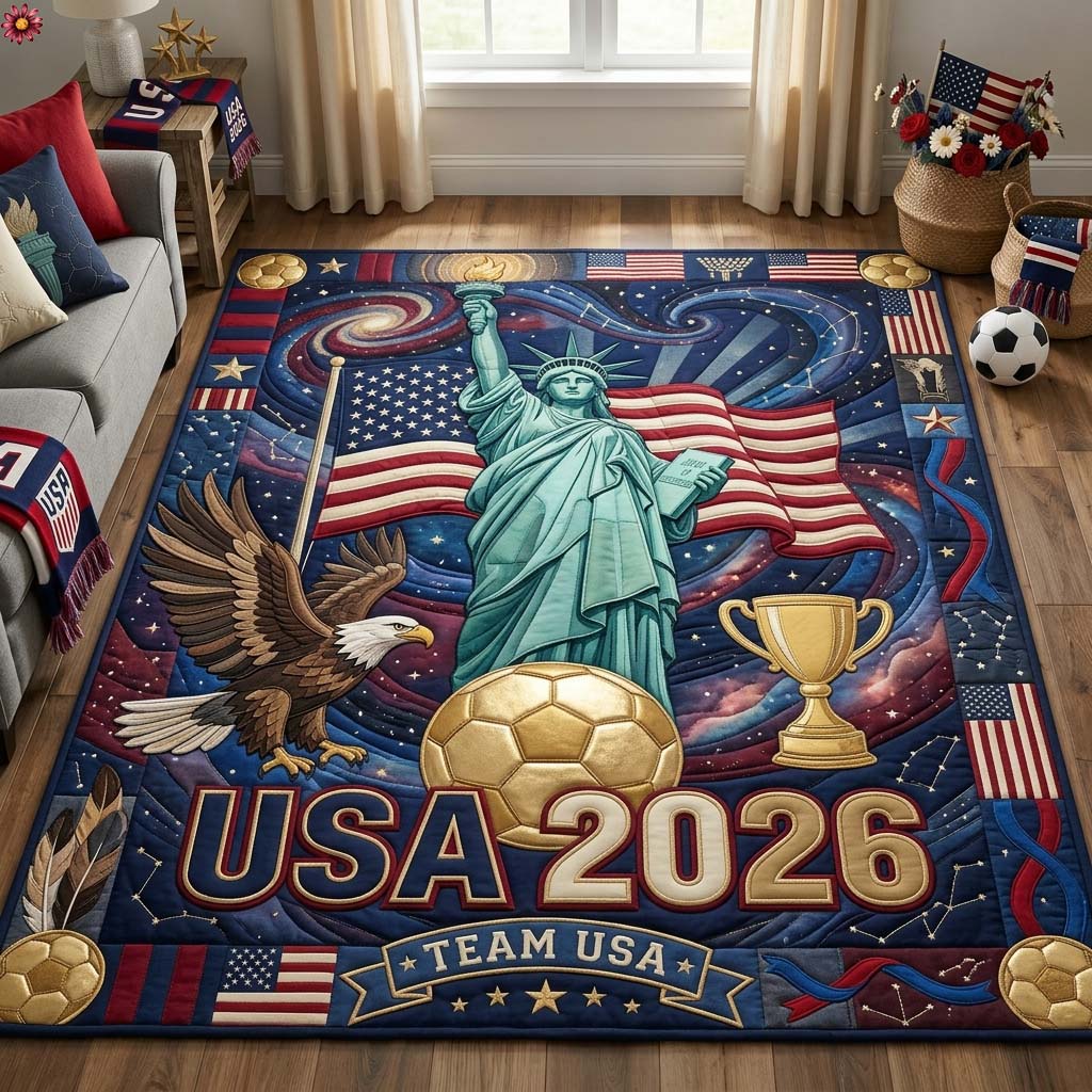 Liberty Goal Area Rug - Non-Slip Washable 3D Print Rug for Living Room & BedroomTVC2108222