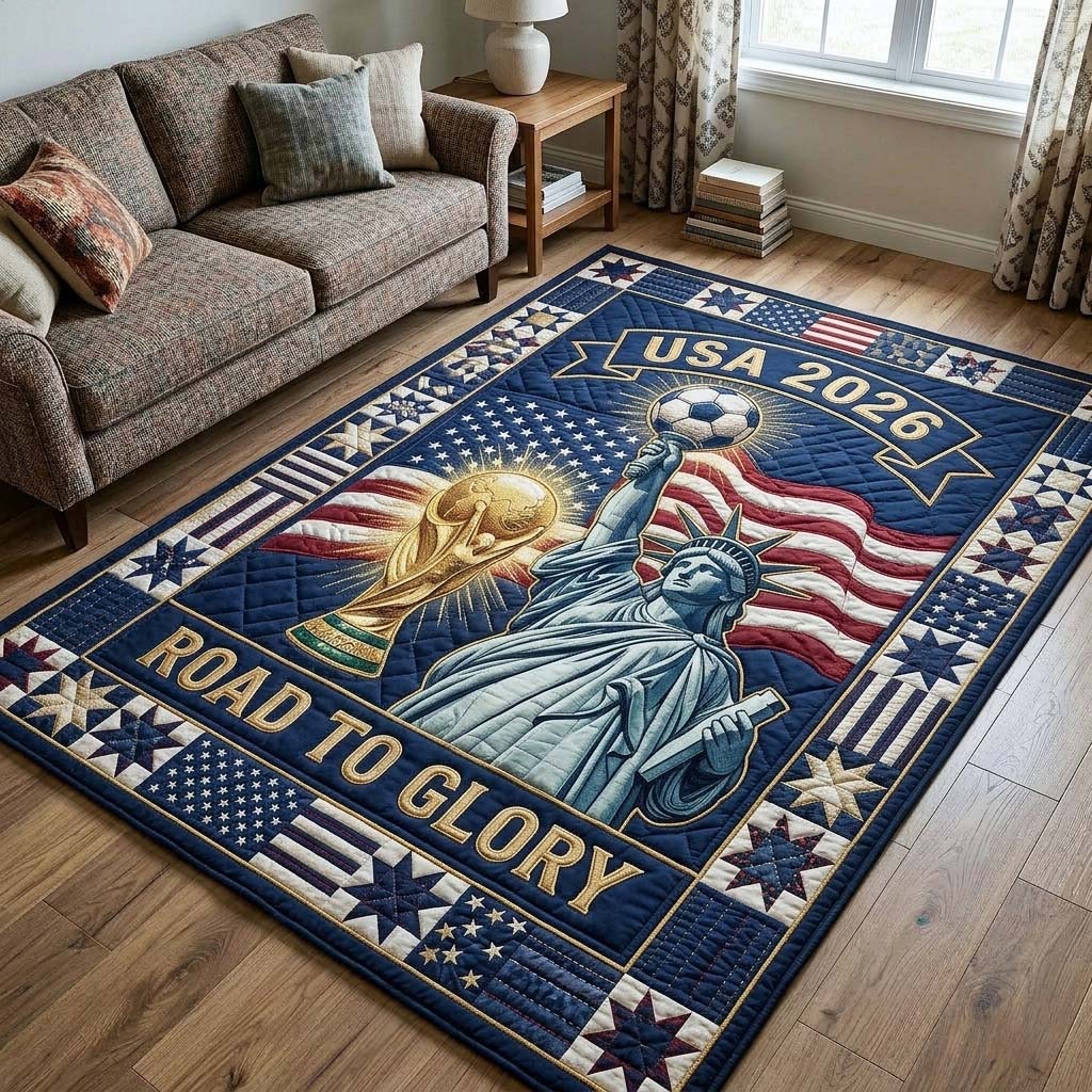 Liberty Goal Area Rug - Non-Slip Washable 3D Print Rug for Living Room & BedroomTVC2108407
