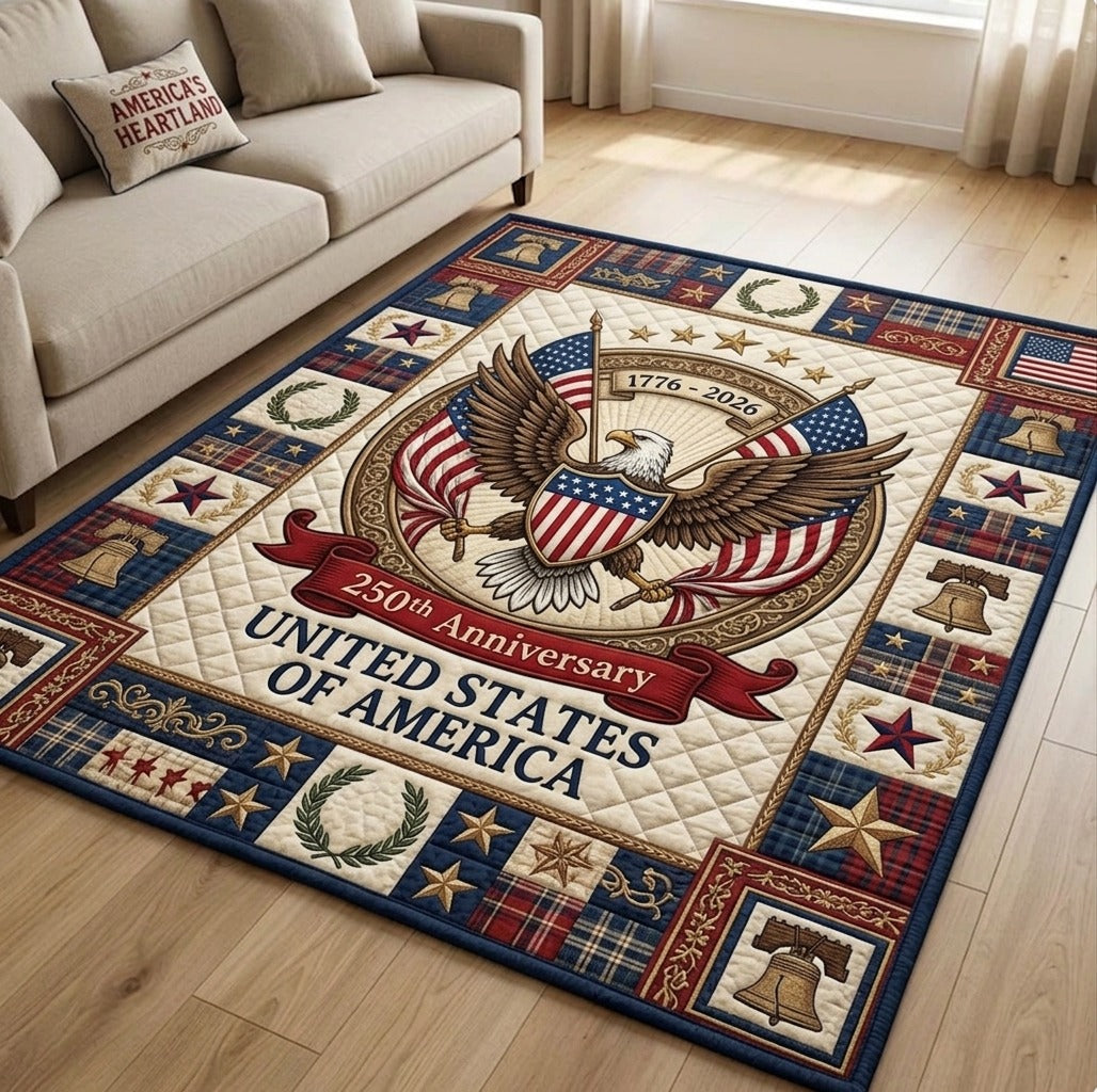 Liberty Legacy Area Rug - Non-Slip Washable 3D Print Rug for Living Room & BedroomTVC2108232