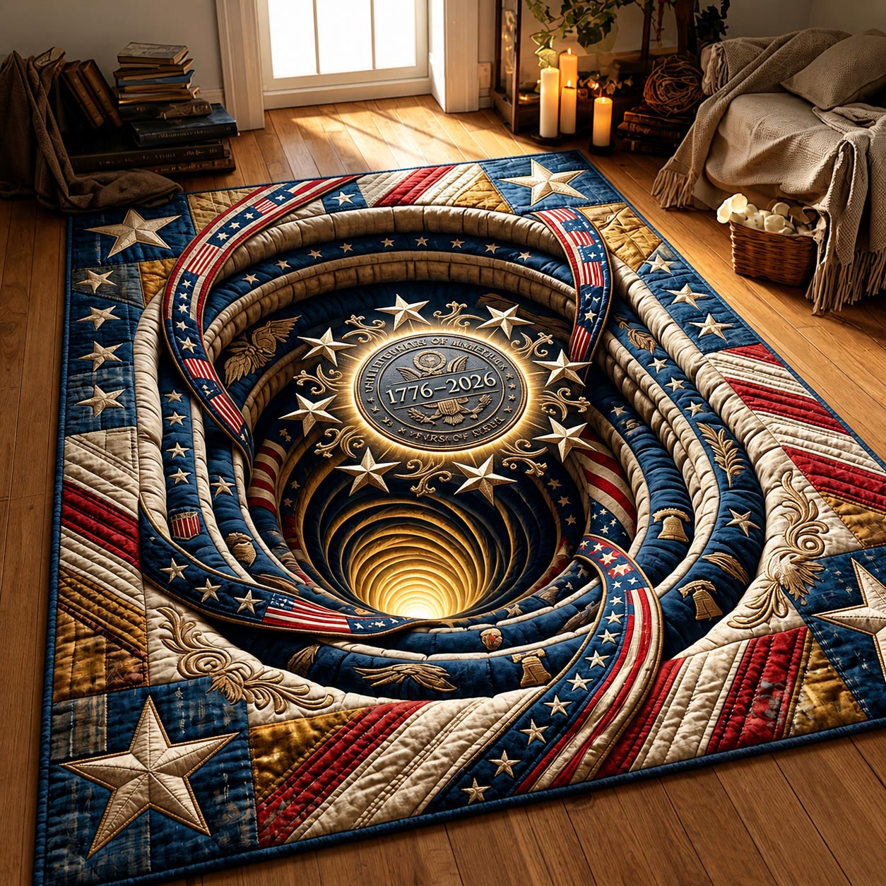 Liberty Pride Area Rug - Non-Slip Washable 3D Print Rug for Living Room & BedroomTVC2108407