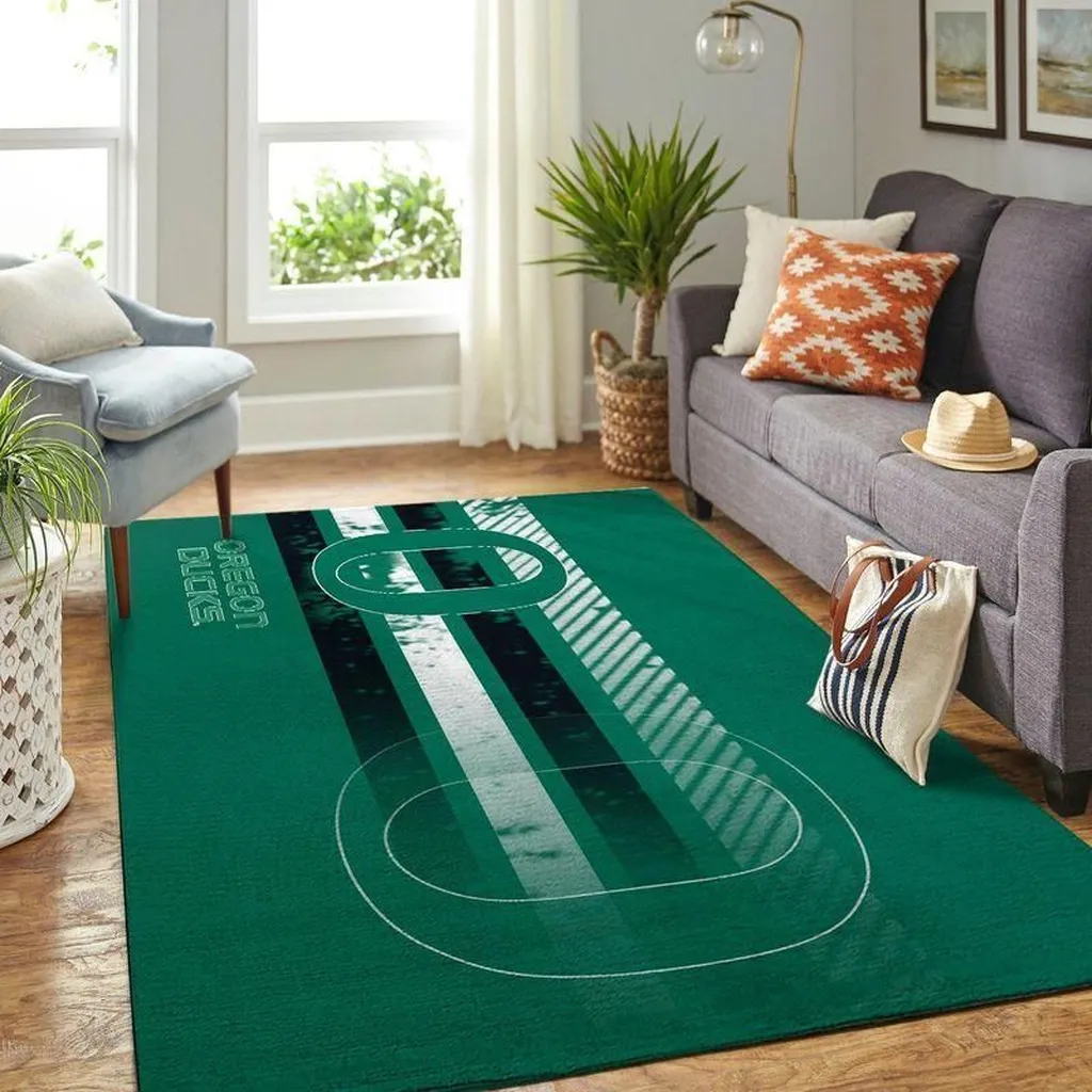 Line Art Rug Modern Design for Home Decor and Living Room Black and Green