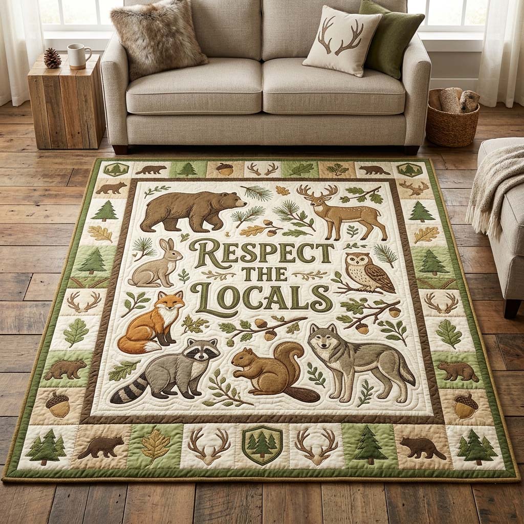 Local Wildlife Area Rug - Non-Slip Washable 3D Print Rug for Living Room & BedroomTVC2108407