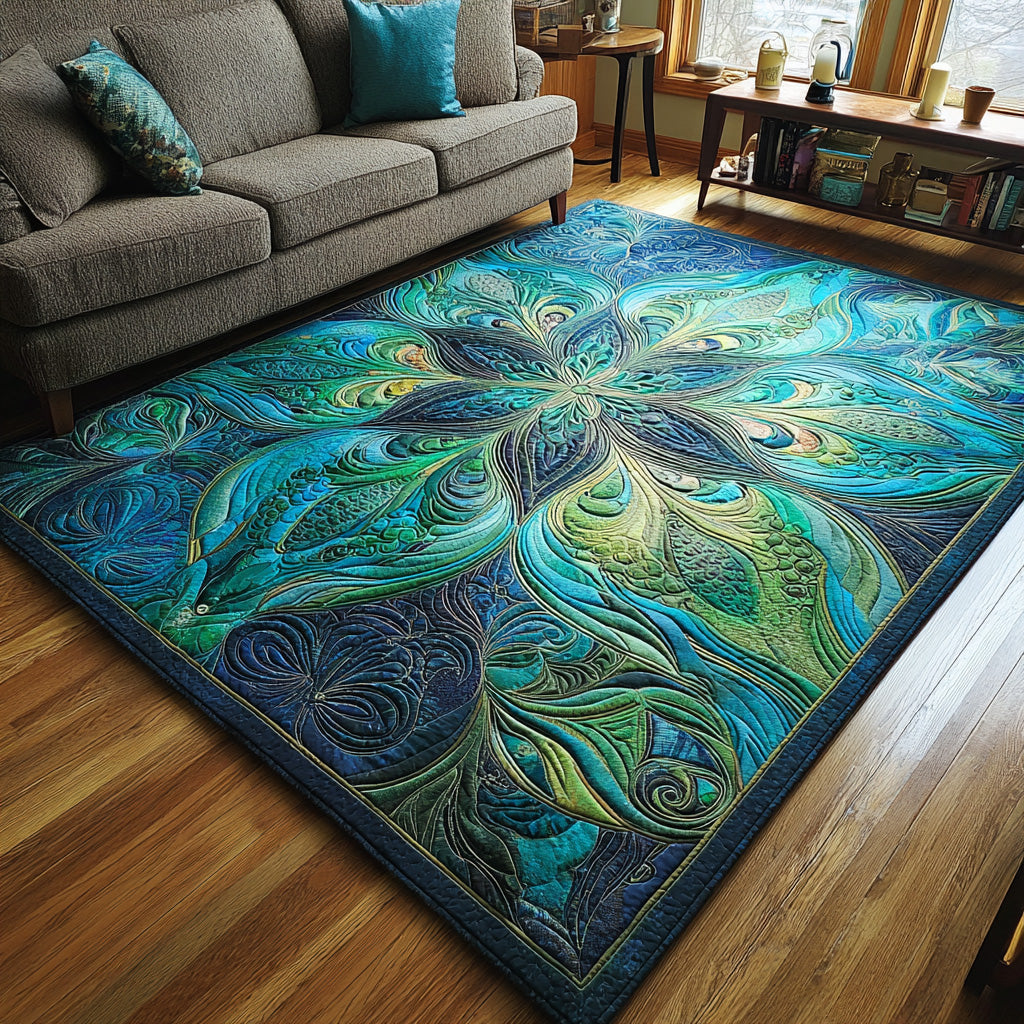 Lotus Tide Area Rug - Non-Slip Washable 3D Print Rug for Living Room & BedroomTVC2108300