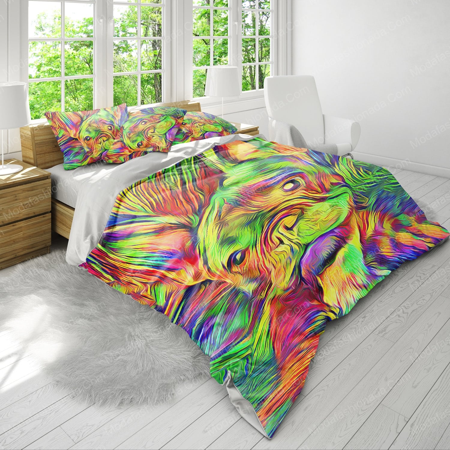 Loyal Bulldog Watercolor Bedding Sets