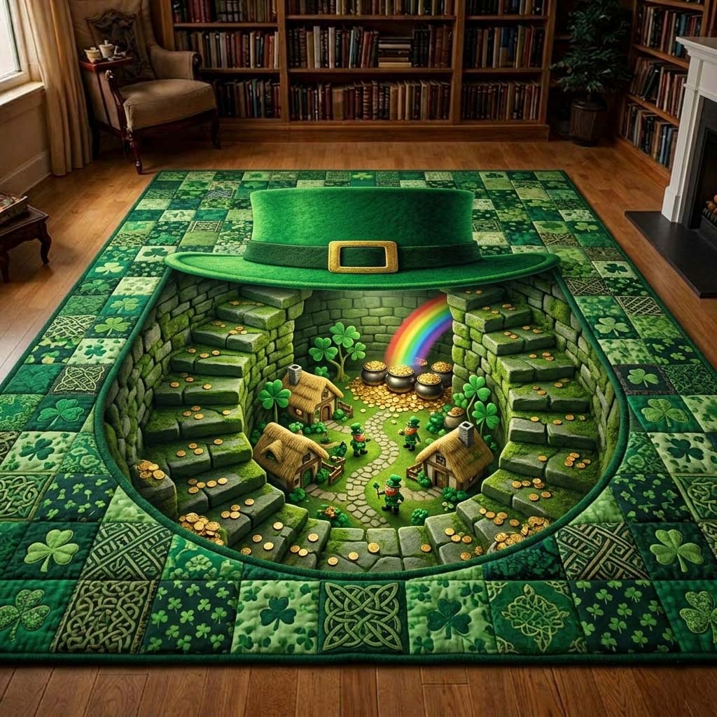 Lucky Portal Area Rug - Non-Slip Washable 3D Print Rug for Living Room & BedroomTVC2108407