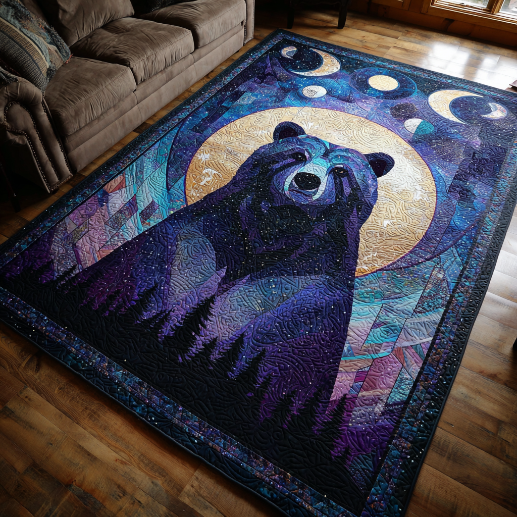 Majestic Bear Area Rug - Non-Slip Washable 3D Print Rug for Living Room & BedroomTVC2108214