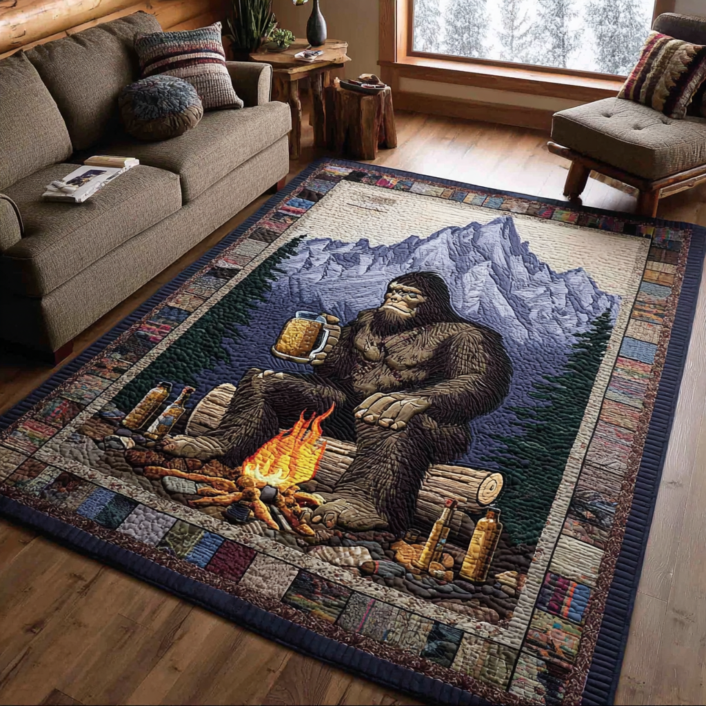 Majestic Bigfoot Area Rug - Non-Slip Washable 3D Print Rug for Living Room & BedroomTVC2108299