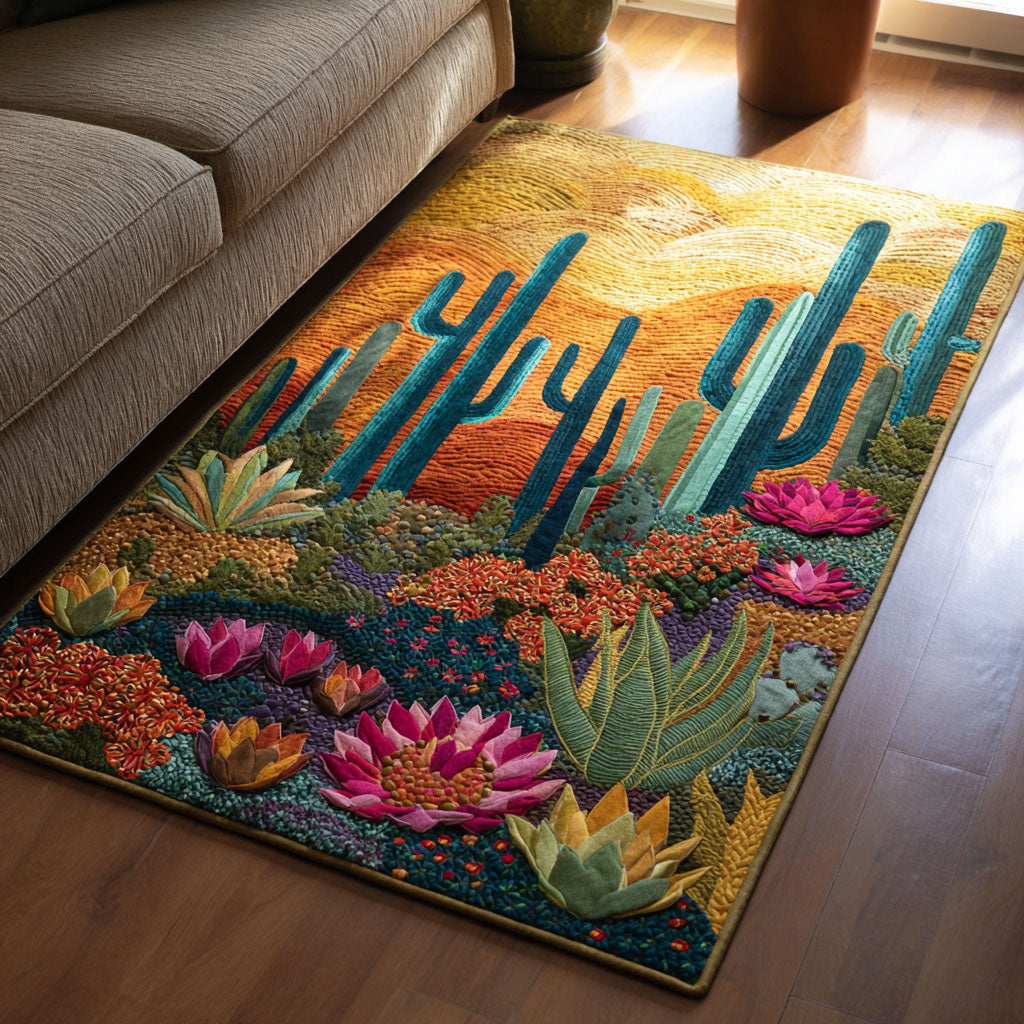 Mesa Bloom Area Rug - Non-Slip Washable 3D Print Rug for Living Room & BedroomTVC2108298
