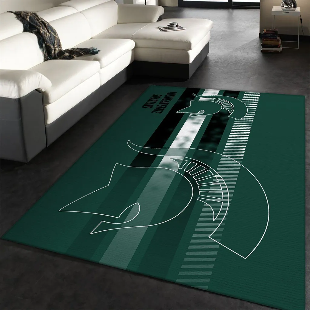 Michigan State Rug - Spartans Modern for Fans Black and Green