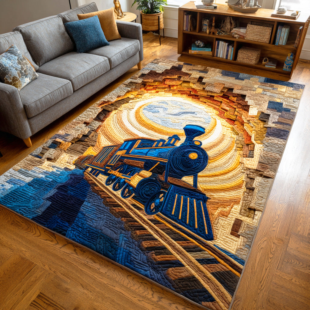 Midnight Toy Express Area Rug - Non-Slip Washable 3D Print Rug for Living Room & BedroomTVC2108297
