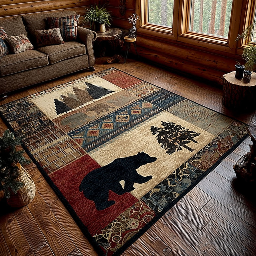 Mighty Bear Area Rug - Non-Slip Washable 3D Print Rug for Living Room & BedroomTVC2108297