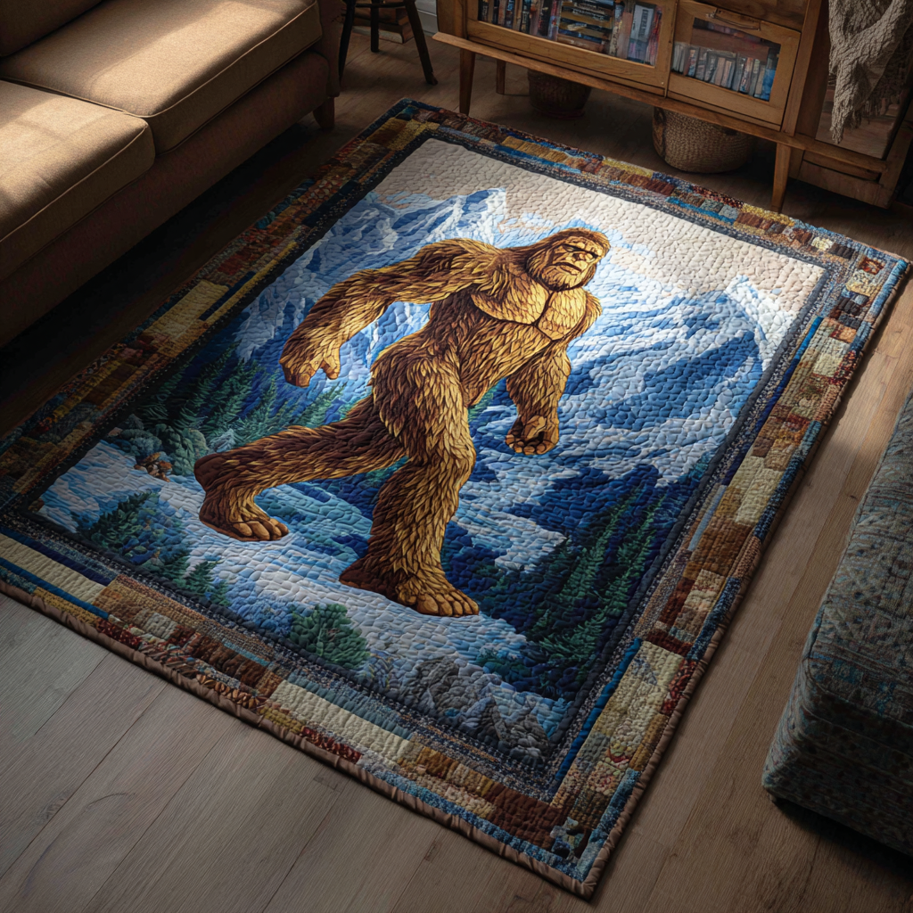Mighty Bigfoot Area Rug - Non-Slip Washable 3D Print Rug for Living Room & BedroomTVC2108297