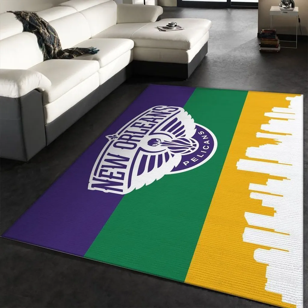 Modern Area Rug for Living Room Bedroom Decor Black and Yellow