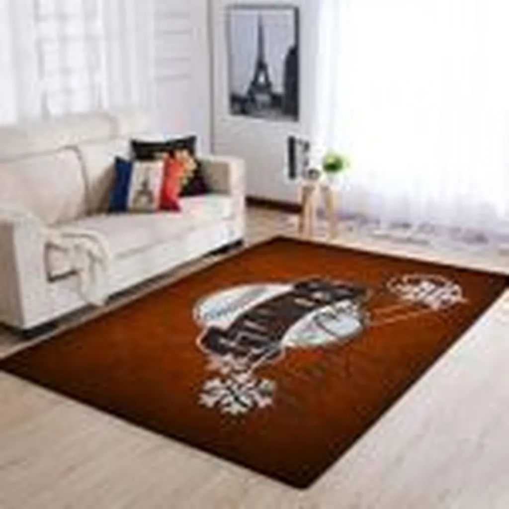 Modern Area Rug for Living Room Contemporary Decor Blue and White