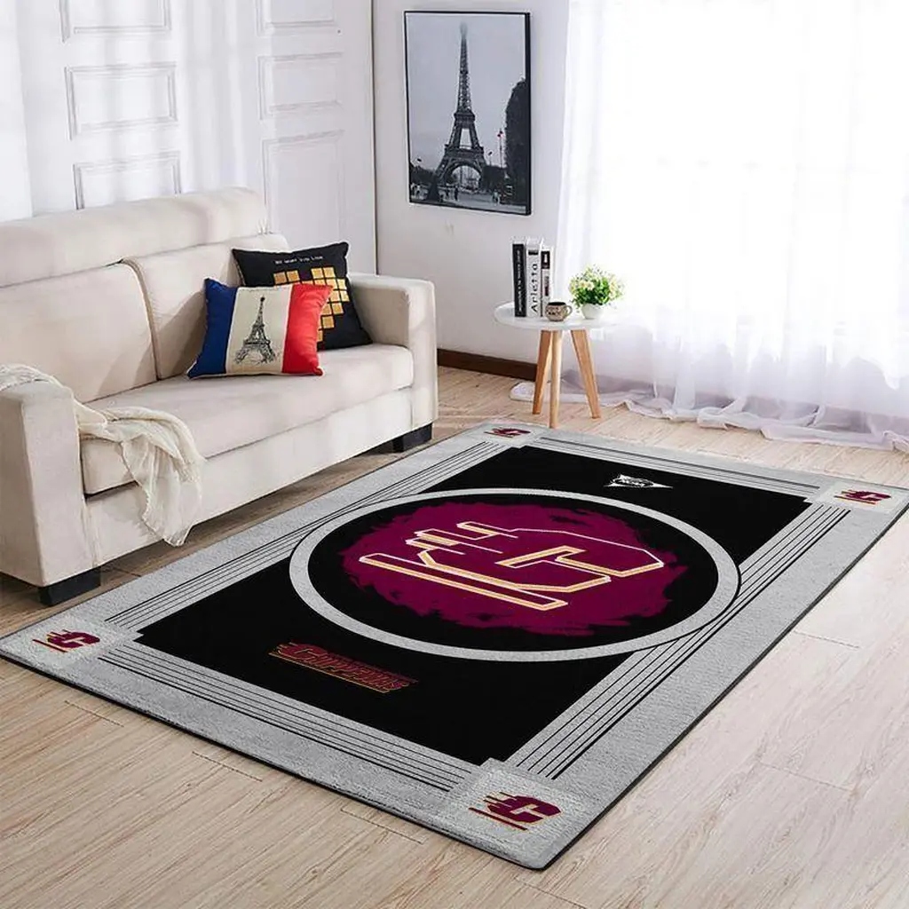Modern Area Rug for Living Room Home Decoration Black and Gray