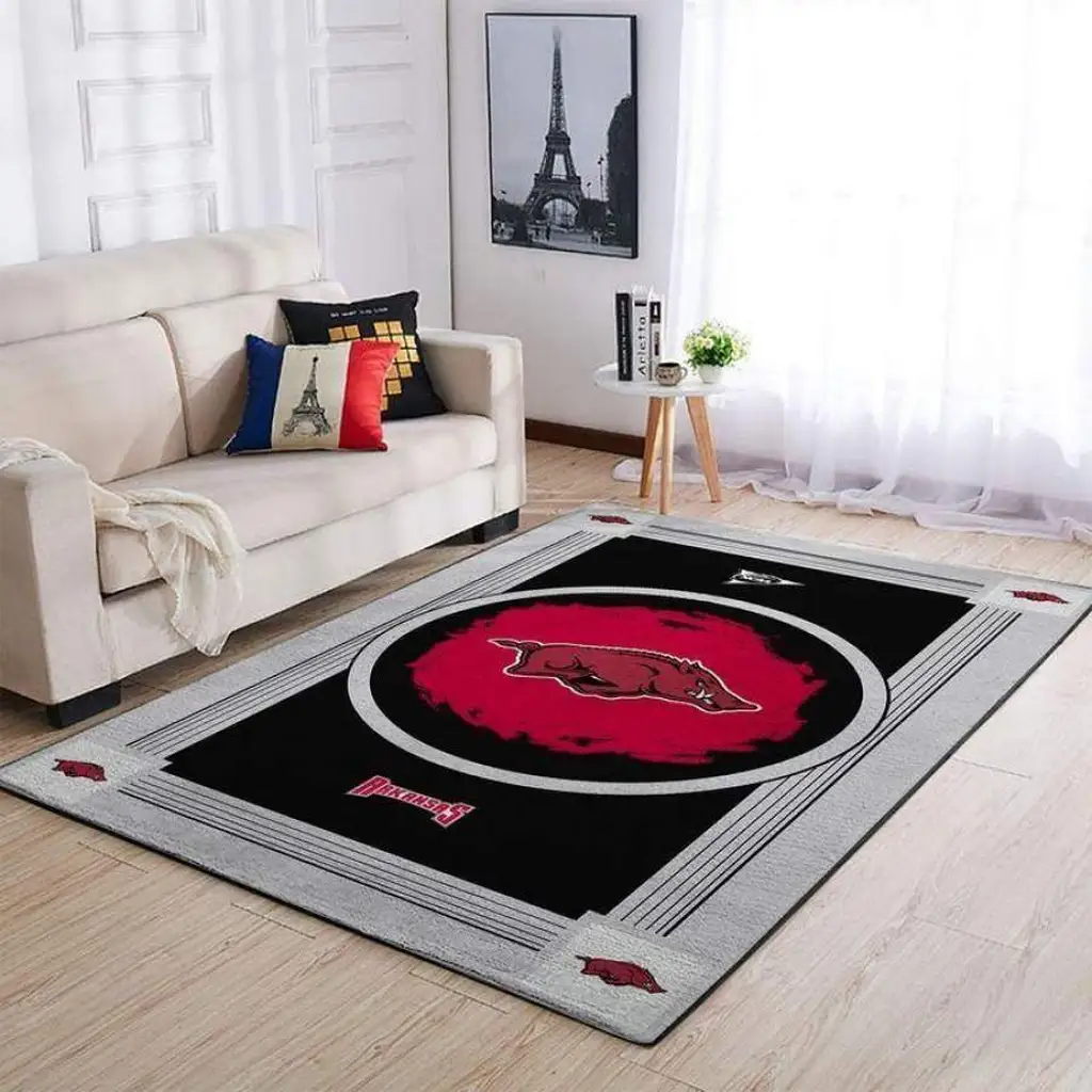 Modern Area Rug Perfect for Living Room Decor Black and Yellow