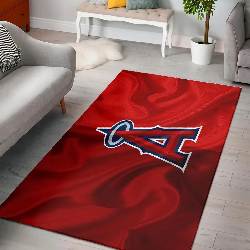 Modern Area Rug Stylish Abstract Design for Home Decor Blue and Red