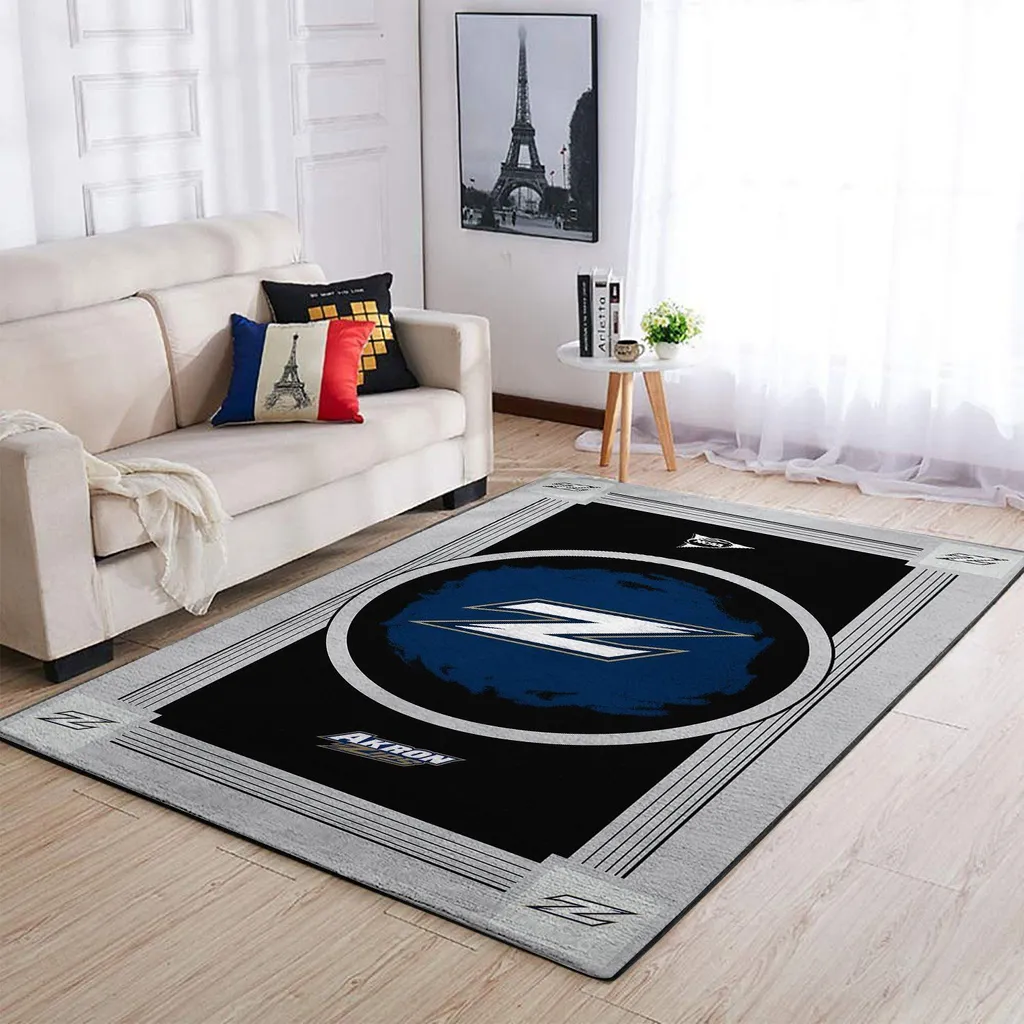 Modern Area Rug Stylish Floor Decor for Living Room Bedroom Black and Red