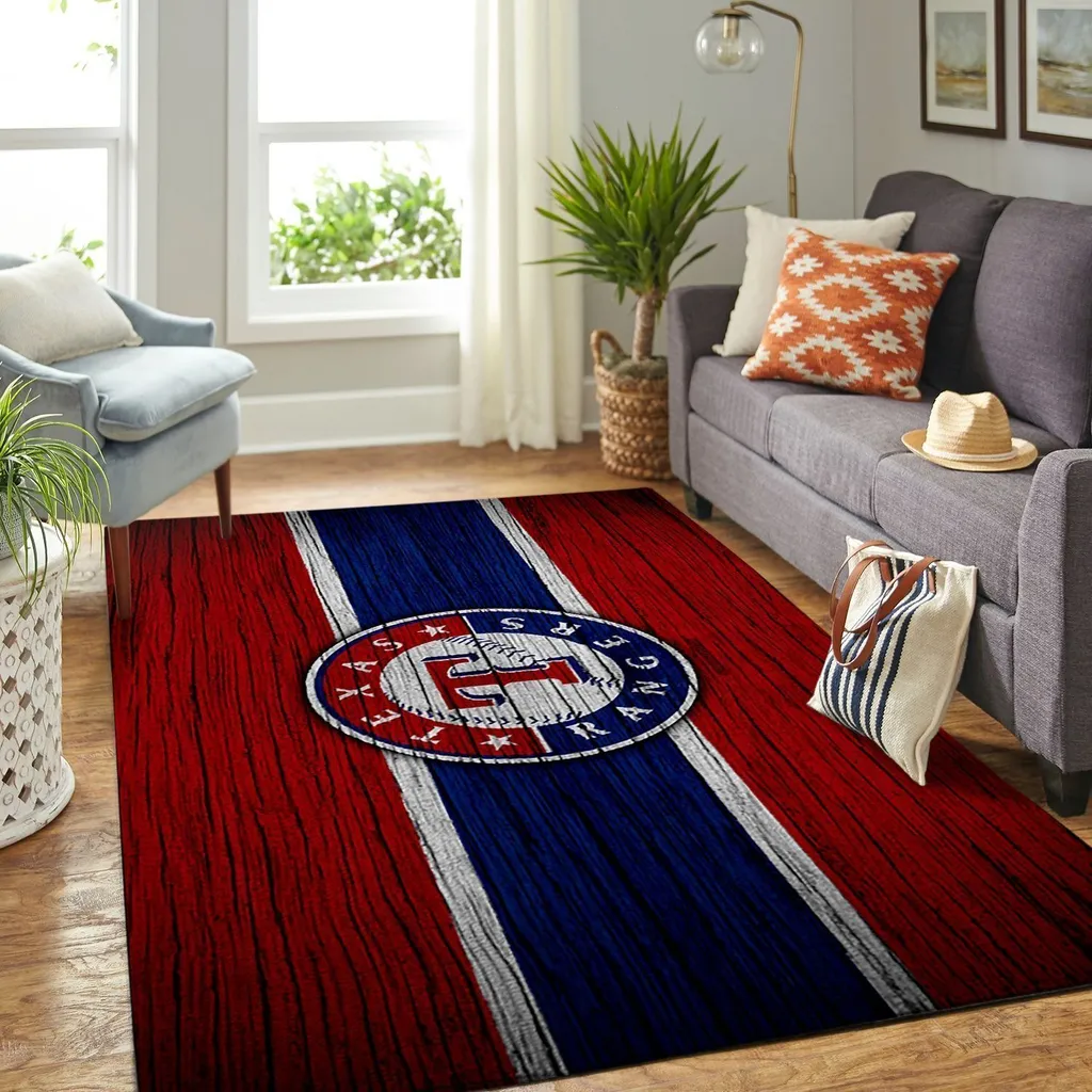 Modern Area Rug Stylish Living Room Floor Decor Red and Yellow