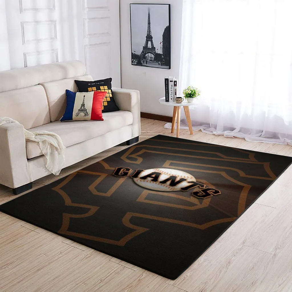 Modern Rug for Living Room Home Decor Black and Green