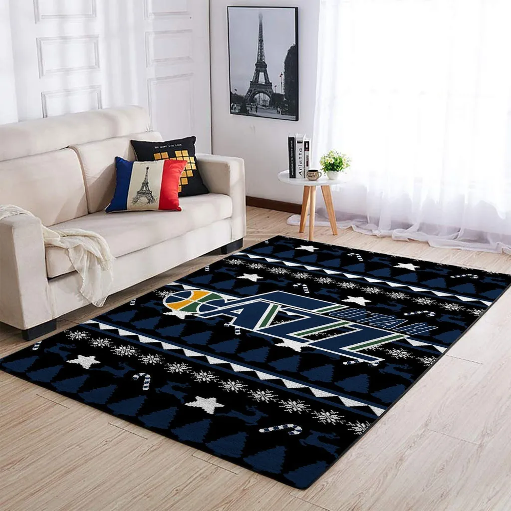 Modern Rug for Stylish Living Room and Bedroom Decor Black and Red