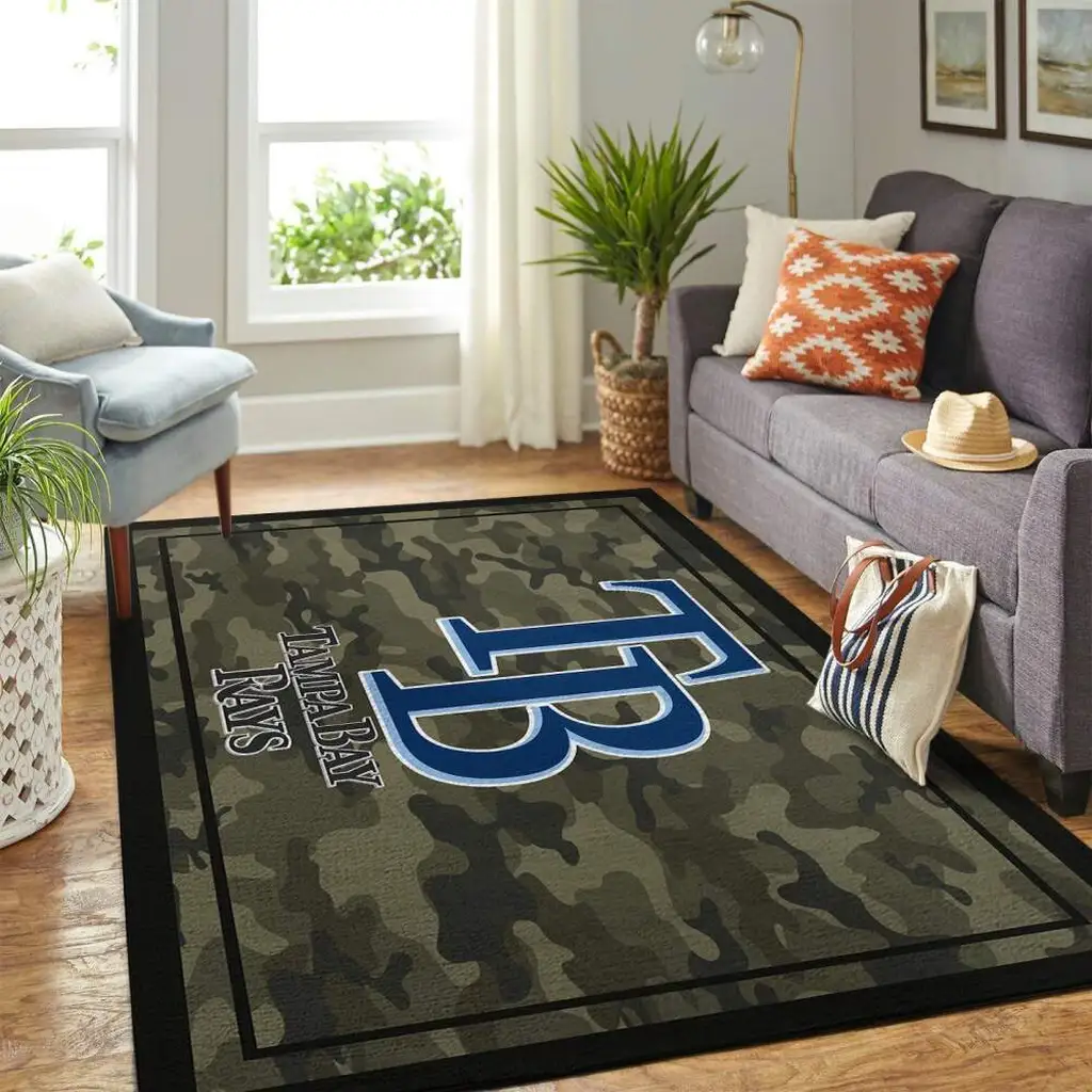 Modern Rug Stylish Living Room Carpet Decor Accent Black and Red