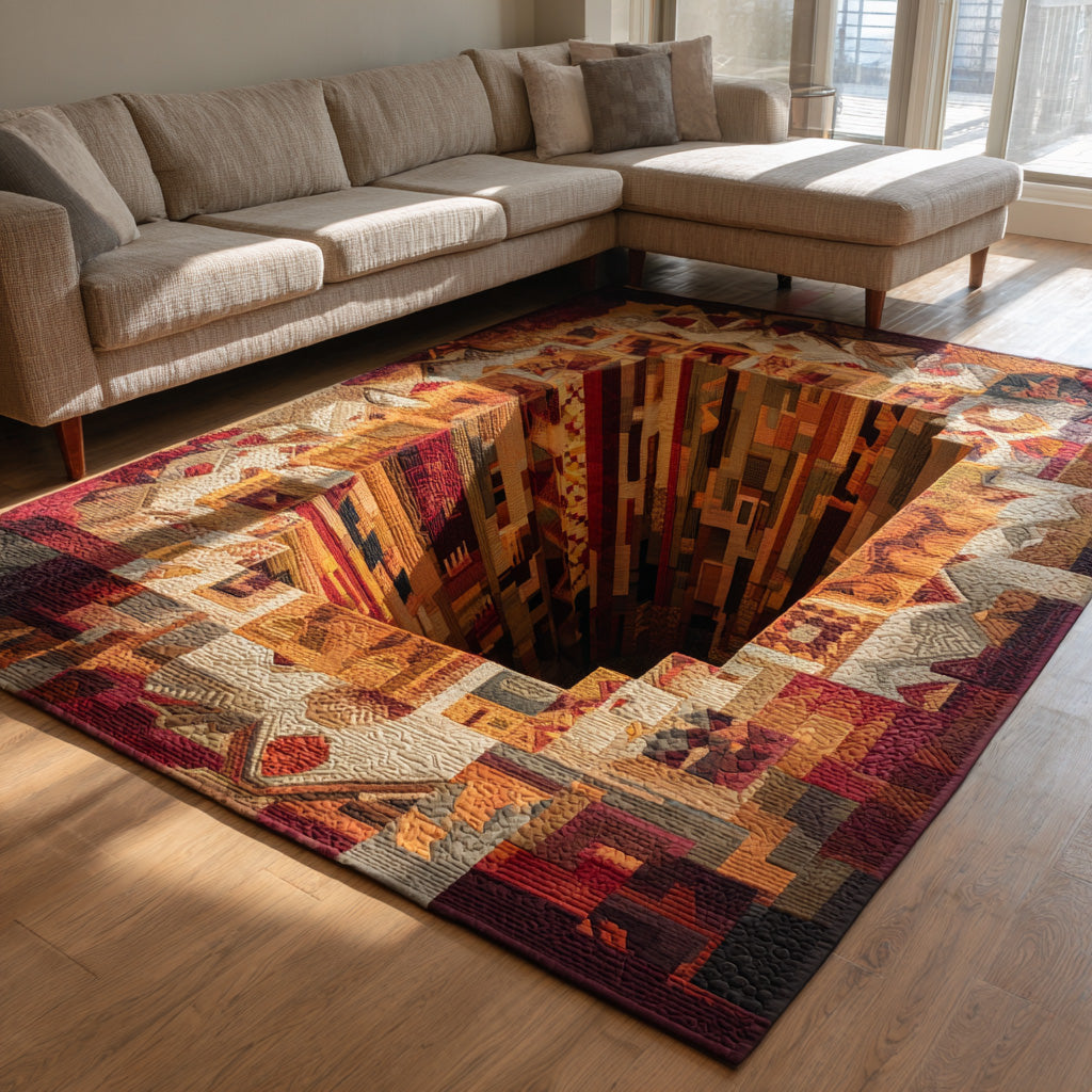 Modern Tribal Area Rug - Non-Slip Washable 3D Print Rug for Living Room & BedroomTVC2108297