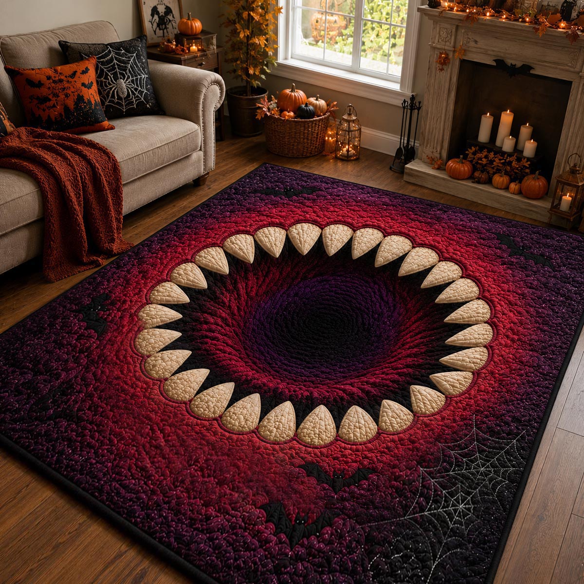 Monster Abyss Area Rug - Non-Slip Washable 3D Print Rug for Living Room & BedroomTVC2108297