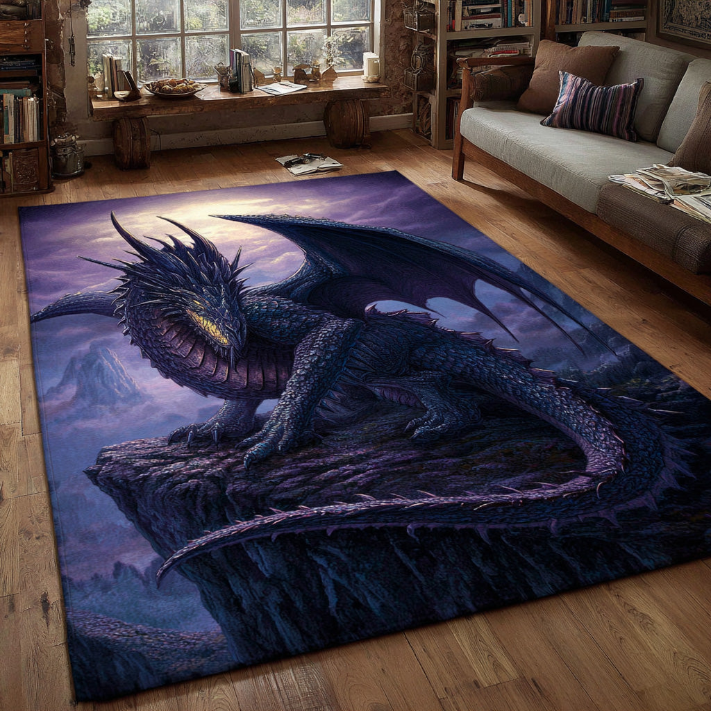 Moonfire Area Rug - Non-Slip Washable 3D Print Rug for Living Room & BedroomTVC2108297