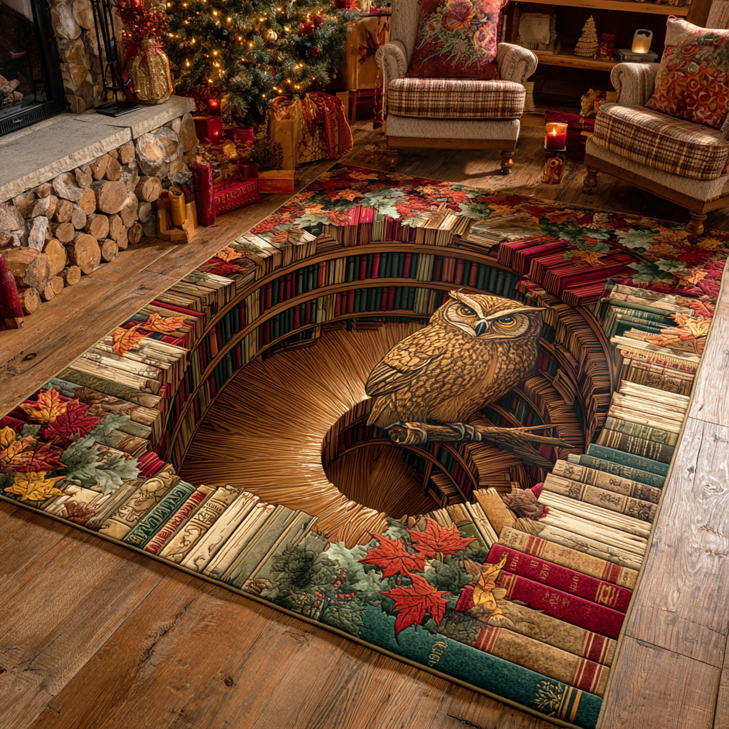 Moonlit Wisdom Area Rug - Non-Slip Washable 3D Print Rug for Living Room & BedroomTVC2108296