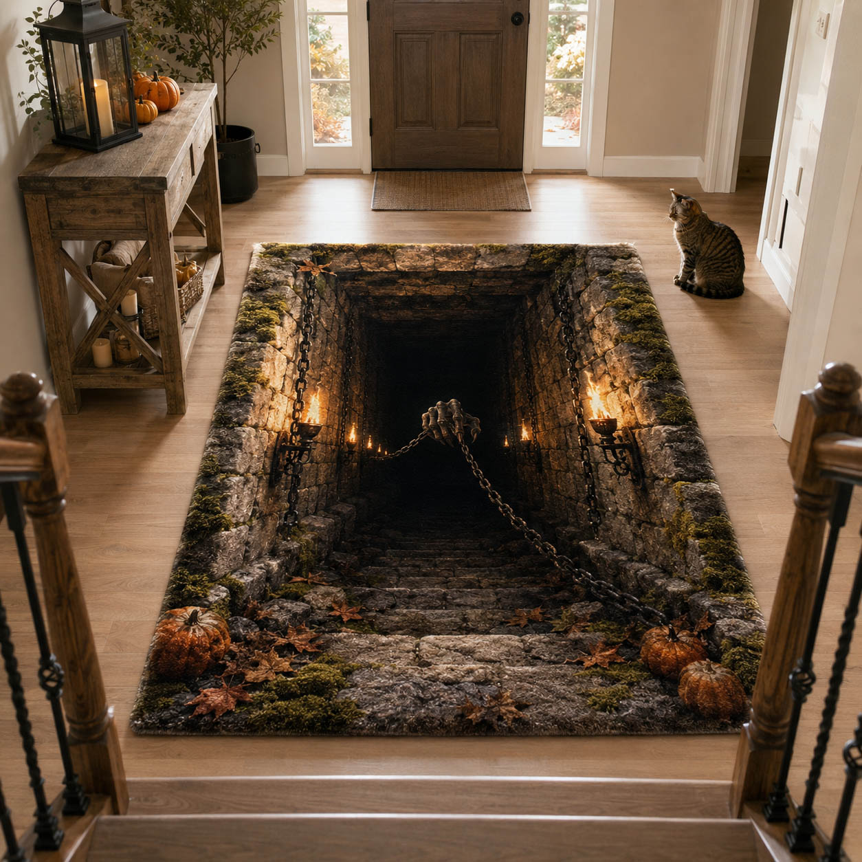 Mortal Pit Area Rug - Non-Slip Washable 3D Print Rug for Living Room & BedroomTVC2108295