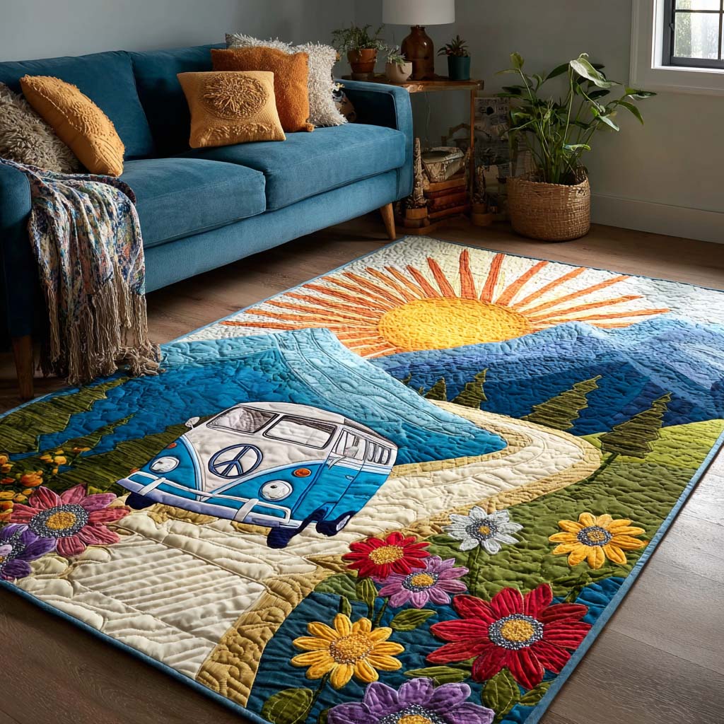 Mountain Glow Area Rug - Non-Slip Washable 3D Print Rug for Living Room & BedroomTVC2108295