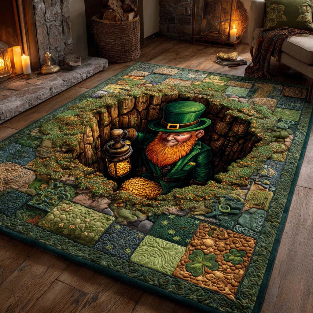 Mystic Gold Portal Area Rug - Non-Slip Washable 3D Print Rug for Living Room & BedroomTVC2108294