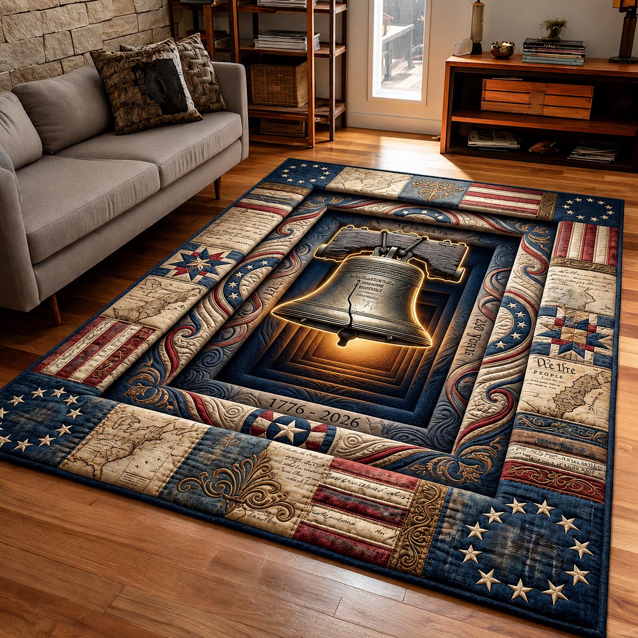 Nation Pride Area Rug - Non-Slip Washable 3D Print Rug for Living Room & BedroomTVC2108404