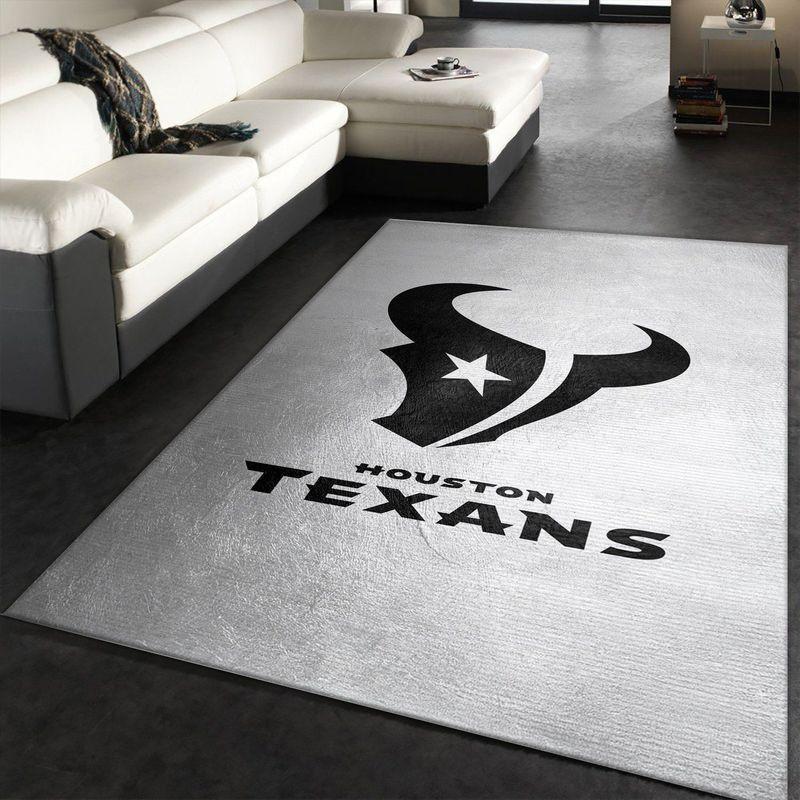 NFL Houston Texans Rectangle Rug Personalized Non-Slip Carpet