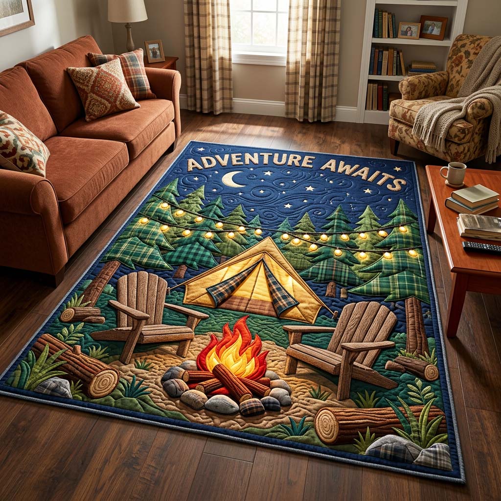 Night Adventure Area Rug - Non-Slip Washable 3D Print Rug for Living Room & BedroomTVC2108404
