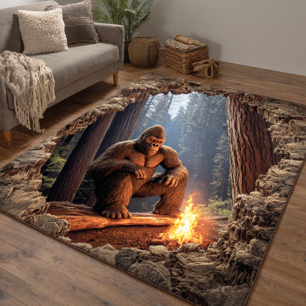 Night Stalker Area Rug - Non-Slip Washable 3D Print Rug for Living Room & BedroomTVC2108292