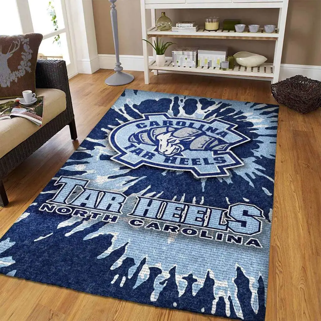 North Carolina Tar Heels Rug - Team Logo Carpet Blue and White