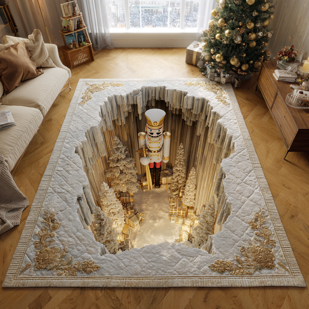 North Pole Gate Area Rug - Non-Slip Washable 3D Print Rug for Living Room & BedroomTVC2108291