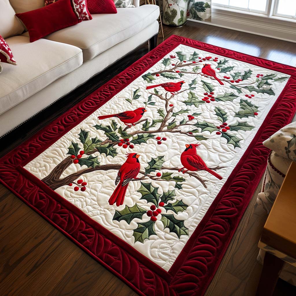 Northern Cardinal Area Rug - Non-Slip Washable 3D Print Rug for Living Room & BedroomTVC2108291