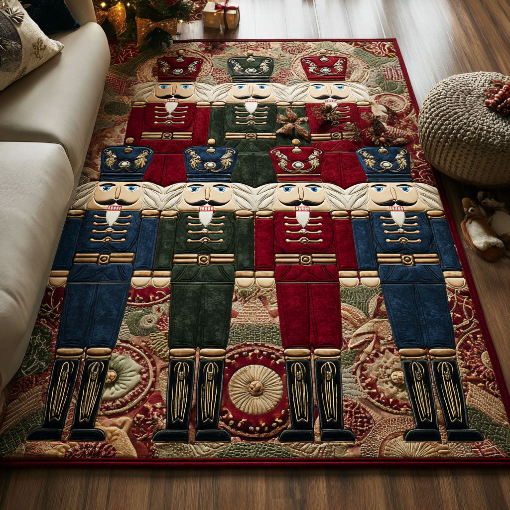 Nutcracker Charm Area Rug - Non-Slip Washable 3D Print Rug for Living Room & Bedroom (DesignTVC2108291